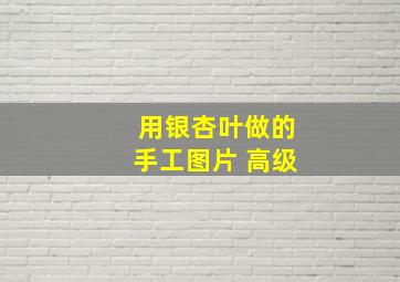 用银杏叶做的手工图片 高级